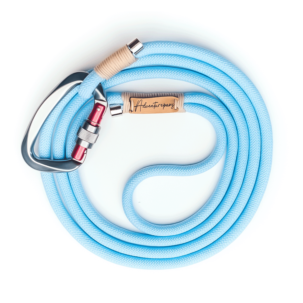baby blue climbing rope dog leash